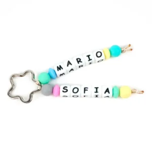 Llavero Silicona doble Multicolor Personalizado