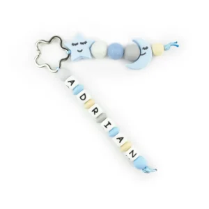 Llavero Silicona personalizado Starmoon Azul