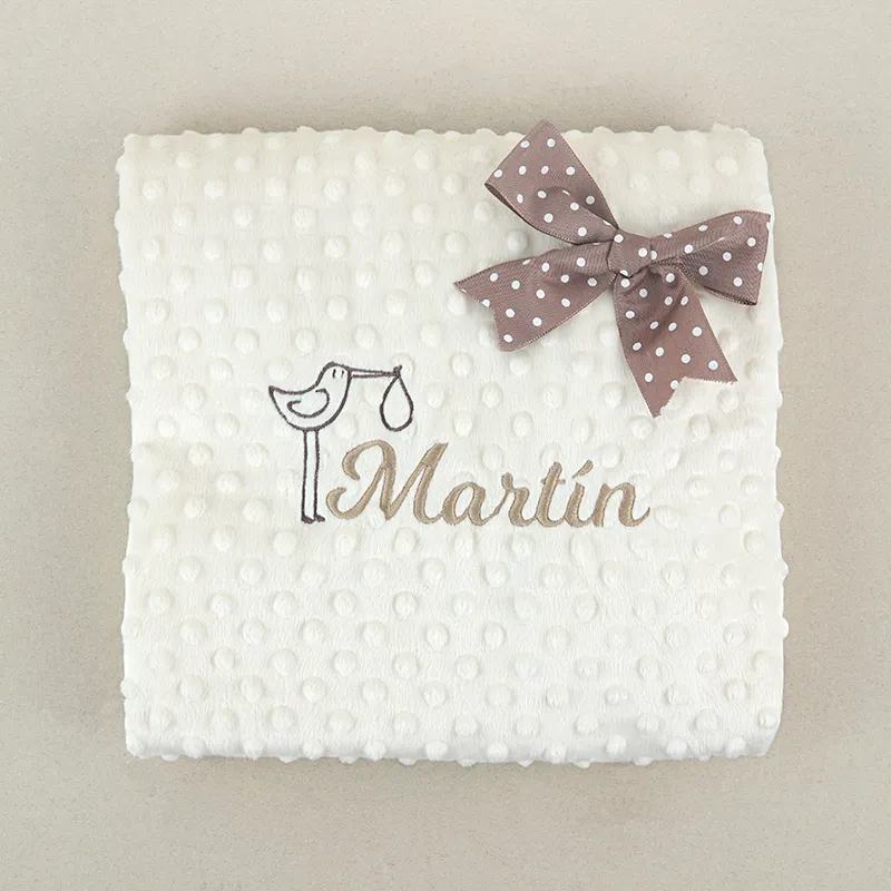 Manta Clásica Beige Personalizada Manta Clásica Beige Personalizada