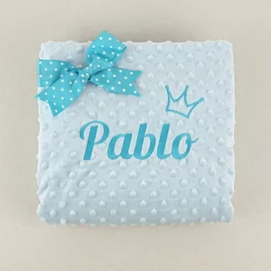 Manta Clásica Celeste Personalizada Manta Clásica Celeste Personalizada