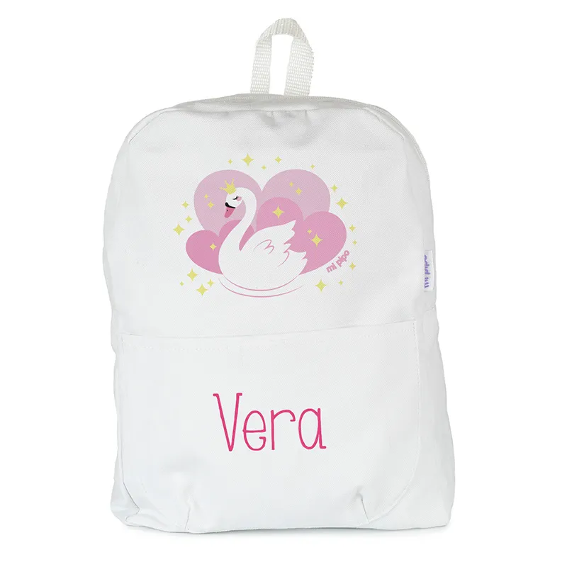 Mochila Medium LONA Cisne personalizada, color a elegir Mochila Medium LONA Cisne personalizada, color a elegir