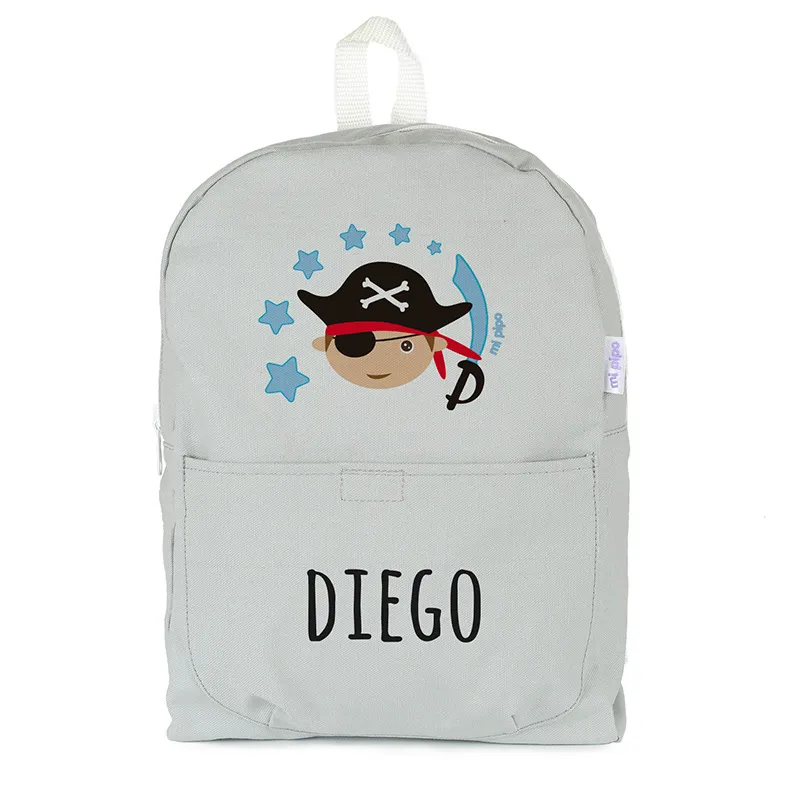 Mochila Medium LONA Pirata personalizada, color a elegir Mochila Medium LONA Pirata personalizada, color a elegir