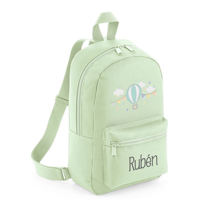 Mochila Medium Nylon Globo personalizada, color a elegir - Imagen 3