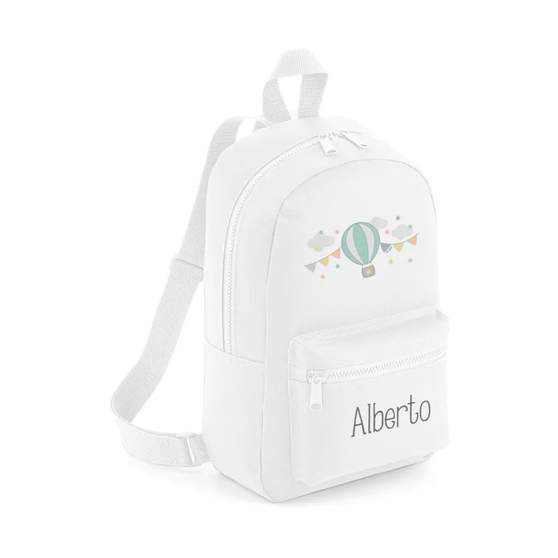 Mochila Medium Nylon Globo personalizada, color a elegir Mochila Medium Nylon Globo personalizada, color a elegir