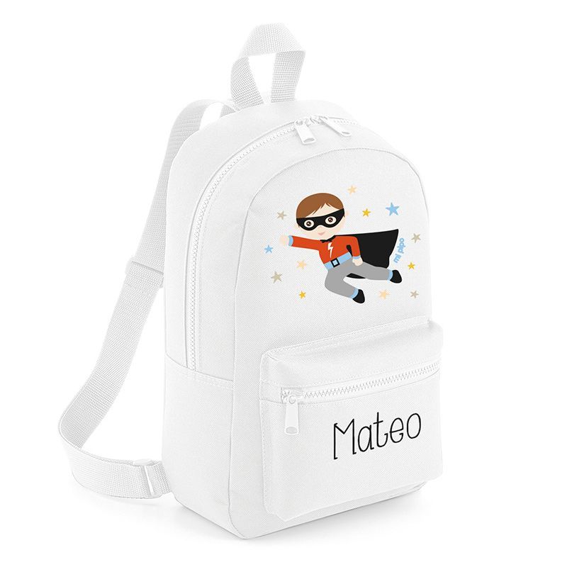 Mochila Medium Nylon Superhéroe personalizada, color a elegir - Imagen 2