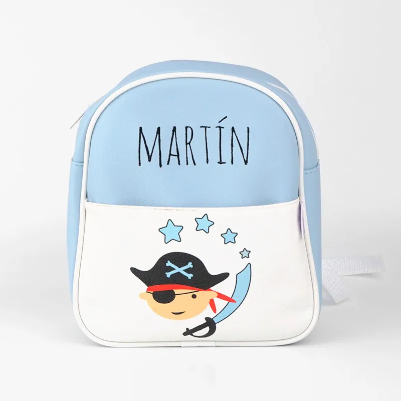 Mochila Pirata Azul Personalizada Mochila Pirata Azul Personalizada