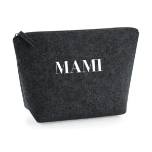 Neceser Shopper fieltro Antracita Iniciales bordadas