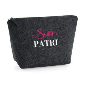 Neceser Shopper fieltro Antracita Profe + Nombre personalizado bordados