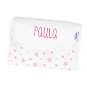 NUEVO Portadocumentos Estrellas Rosa Personalizado