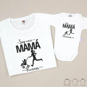 Pack 2 Prendas Mamá Soy una mamá runner/ Mi mamá es runner