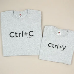 Pack 2 Prendas Papá Camiseta o Sudadera CTRL+C / CTRL+V
