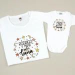 Pack 2 Prendas Personalizadas Mamá contigo hasta la luna