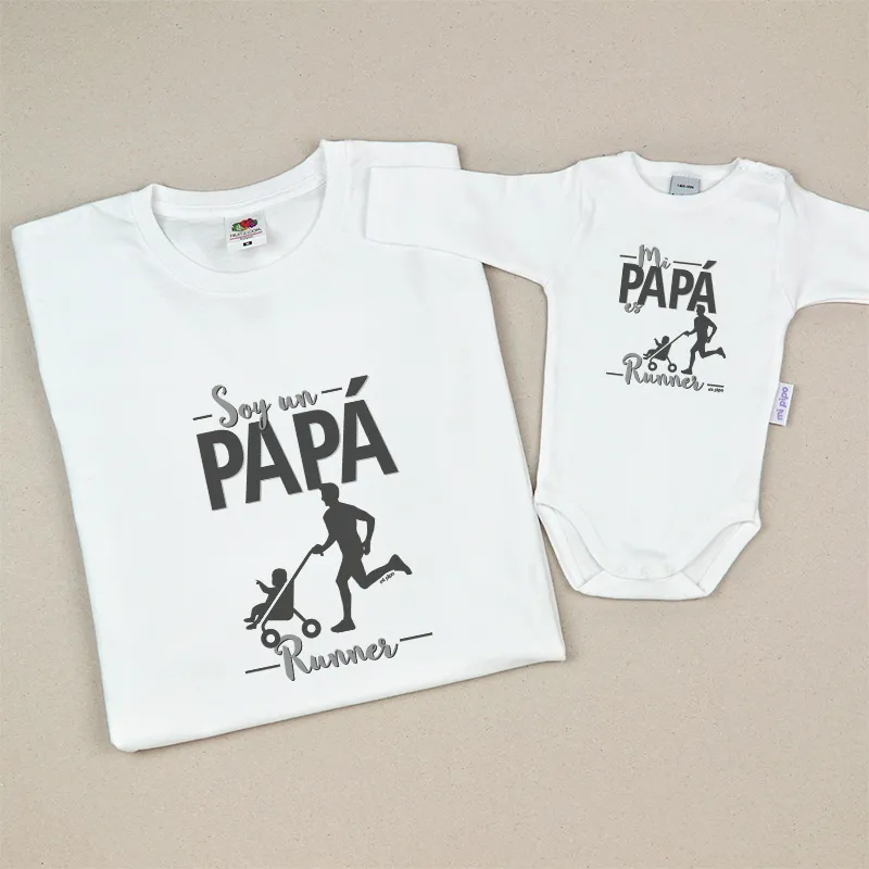 Pack 2 Prendas Soy un Papá Runner / Mi Papá es Runner Pack 2 Prendas Soy un Papá Runner / Mi Papá es Runner