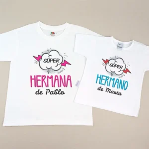 Pack 2 Prendas Súper Hermano de / Súper Hermana de (cómic)