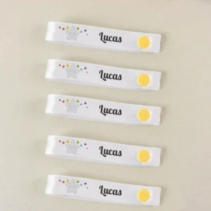 Pack 5 cintas para colgar ropa personalizadas Estrella Sonrisa