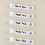 Pack 5 cintas para colgar ropa personalizadas sólo nombre