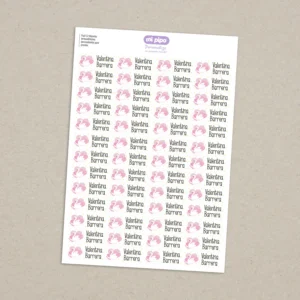 Pack 52 etiquetas termoadhesivas personalizadas para prendas Cisne