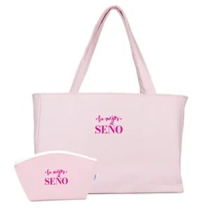 Pack Bolso Shopper + Neceser polipiel Rosa La mejor Profe/Seño