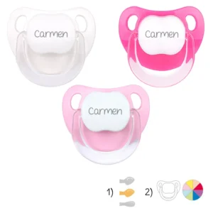 Pack de 3 chupetes Baby personalizado