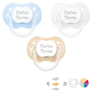Pack de 3 chupetes New Classic personalizado