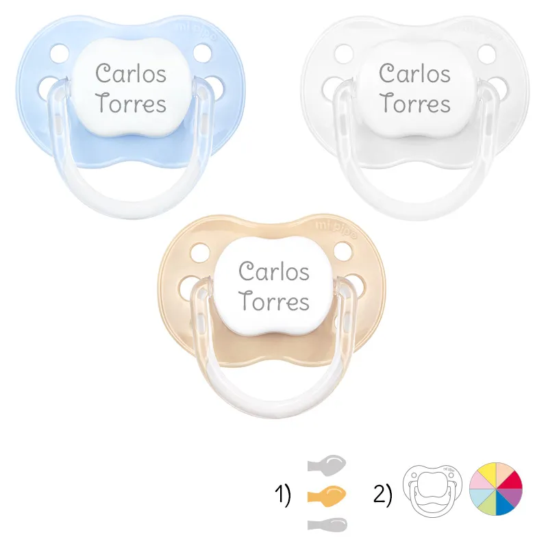 Pack de 3 chupetes New Classic personalizado Pack de 3 chupetes New Classic personalizado