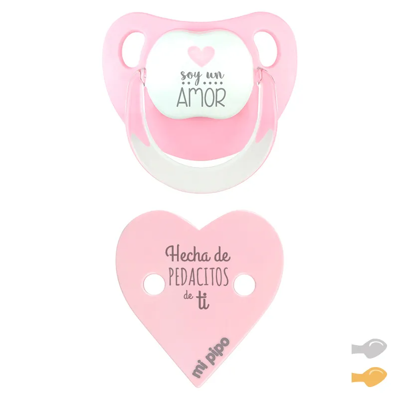 Pack Dúo Baby Deco Corazón rosa Soy un amor-Pedacitos Pack Dúo Baby Deco Corazón rosa Soy un amor-Pedacitos
