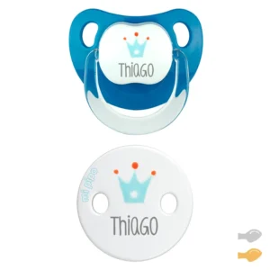 Pack Dúo Baby Deco Corona Denim Personalizado (temporalmente con broche estrella)