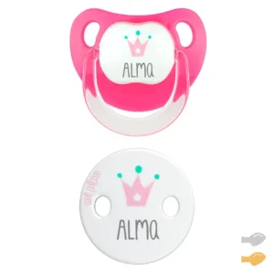 Pack Dúo Baby Deco Corona Fucsia Personalizado