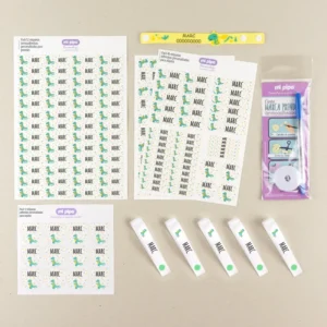 Pack Marcatodo Basic personalizado Dino + Regalo Cinta Marcaprendas