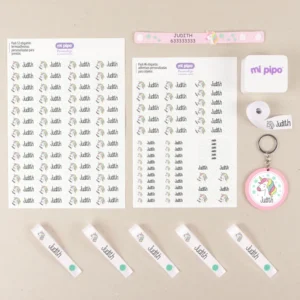 Pack Marcatodo Premium personalizado Unicornio + Regalo Llavero