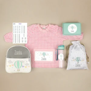 Pack Mi Guarde Globo Rosa personalizado + Regalo Cajita porta alimentos Pack Mi Guarde Globo Rosa personalizado + Regalo Cajita porta alimentos