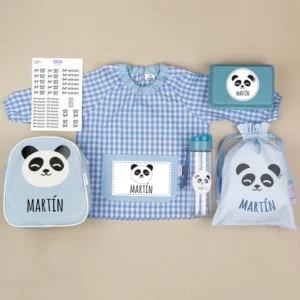 Pack Mi Guarde Panda Azul personalizado + Regalo Cajita porta alimentos Pack Mi Guarde Panda Azul personalizado + Regalo Cajita porta alimentos