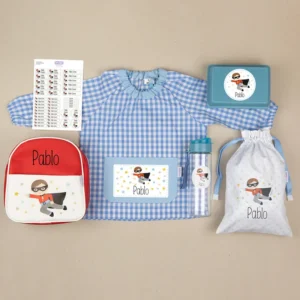 Pack Mi Guarde Superhéroe personalizado + Regalo Cajita porta alimentos Pack Mi Guarde Superhéroe personalizado + Regalo Cajita porta alimentos