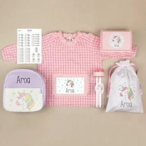 Pack Mi Guarde Unicornio personalizado + Regalo Cajita porta alimentos Pack Mi Guarde Unicornio personalizado + Regalo Cajita porta alimentos
