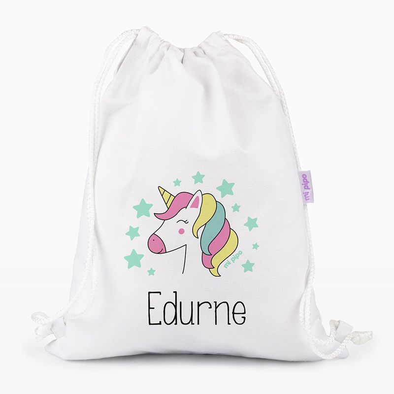 Petate Medium Lona Unicornio personalizado, color a elegir - Imagen 2