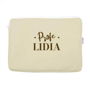Portafolios Shopper polipiel Beige Profe/Seño + Nombre personalizado