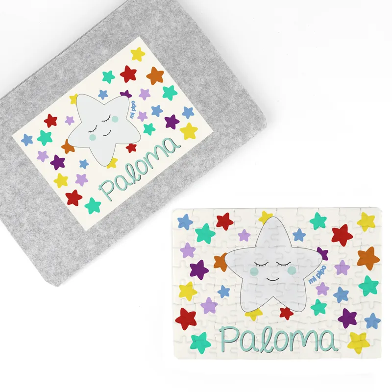 Puzzle + Estuche Estrella Sonrisa personalizado Puzzle + Estuche Estrella Sonrisa personalizado