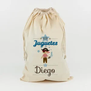 Saco para Juguetes Personalizado Botín Pirata