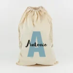 Saco para Juguetes Personalizado Inicial azul