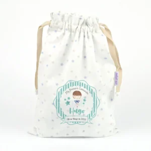 Saquito Comunión Menta Niño personalizada