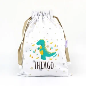 Saquito Dinosaurio personalizado