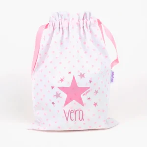 Saquito Estrella Rosa Personalizado