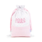 Saquito Rosa Personalizado Bordado
