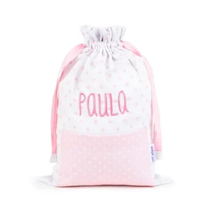 Saquito Rosa Personalizado Bordado