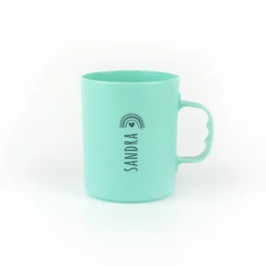 Taza Basic Personalizada Arcoíris, elige color