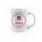 Taza cerámica o plástico Comunión Niña personalizada