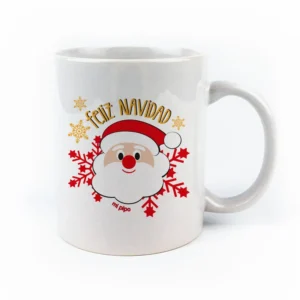 Taza cerámica o plástico Feliz Navidad Papá Noel Taza cerámica o plástico Feliz Navidad Papá Noel