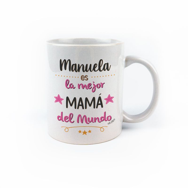 Taza cerámica o plástico Mamá la mejor mamá del mundo personalizada Taza cerámica o plástico Mamá la mejor mamá del mundo personalizada