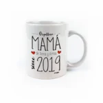 Taza cerámica o plástico Mamá Orgullosa Mamá de nombre since año personalizada