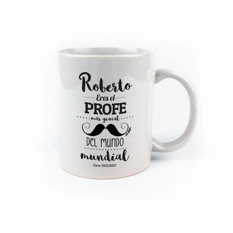Taza cerámica o plástico (Nombre) es el mejor Profe más genial del mundo mundial personalizada Taza cerámica o plástico (Nombre) es el mejor Profe más genial del mundo mundial personalizada